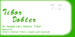 tibor dobler business card